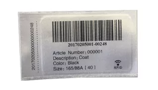 Étiquette de soins CE34100